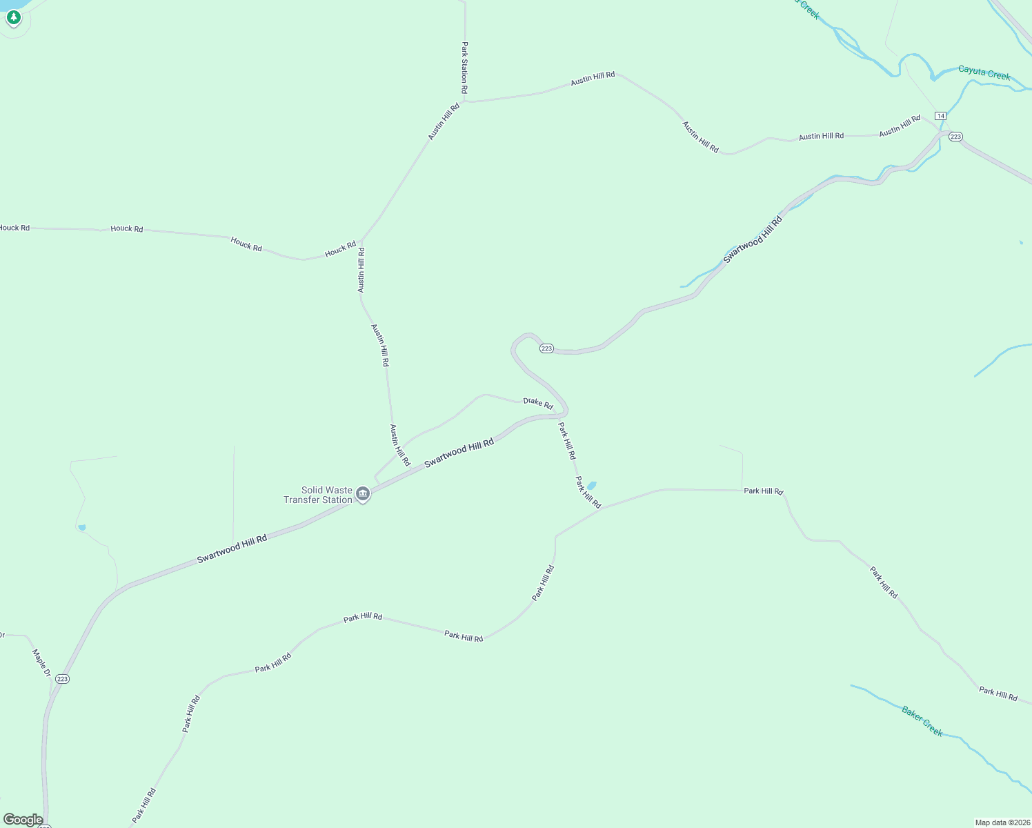 map of restaurants, bars, coffee shops, grocery stores, and more near 2007 Swartwood Hill Road in Erin
