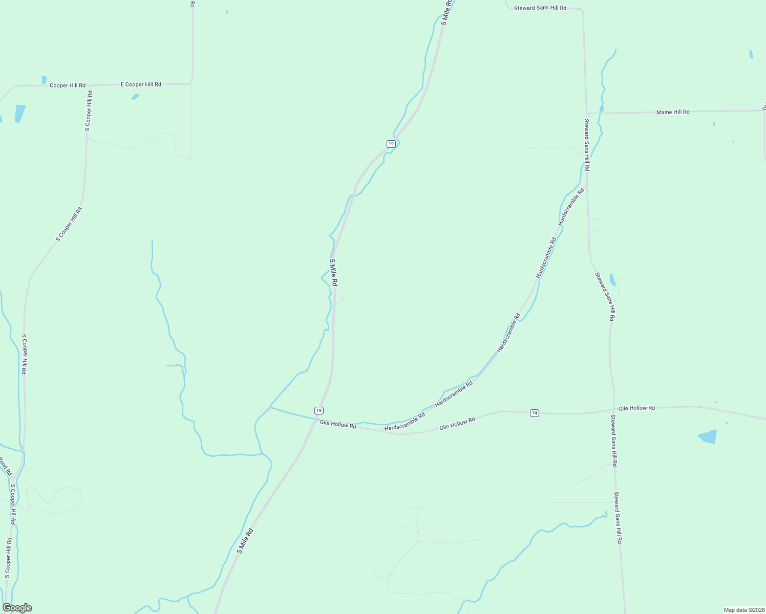 map of restaurants, bars, coffee shops, grocery stores, and more near 4950 5 Mile Road in Hinsdale