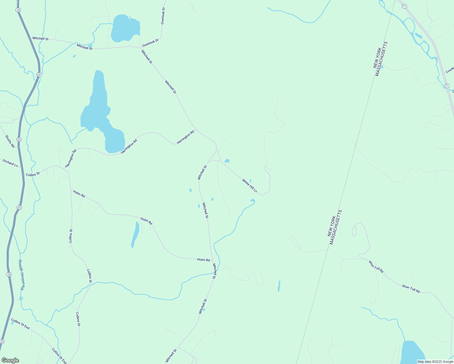 map of restaurants, bars, coffee shops, grocery stores, and more near 23 Far View Lane in Hillsdale