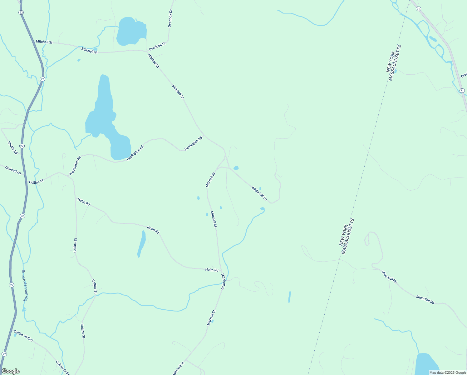 map of restaurants, bars, coffee shops, grocery stores, and more near 23 Far View Lane in Hillsdale