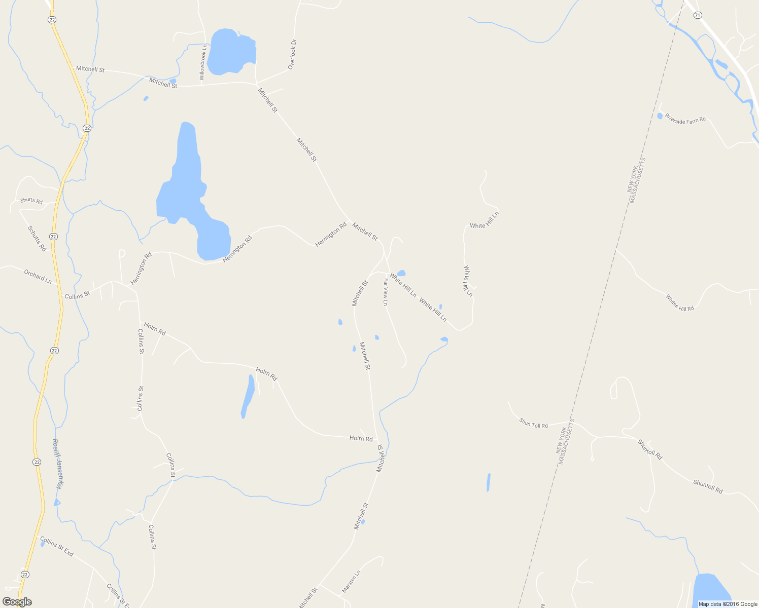 map of restaurants, bars, coffee shops, grocery stores, and more near 24 Far View Lane in Hillsdale