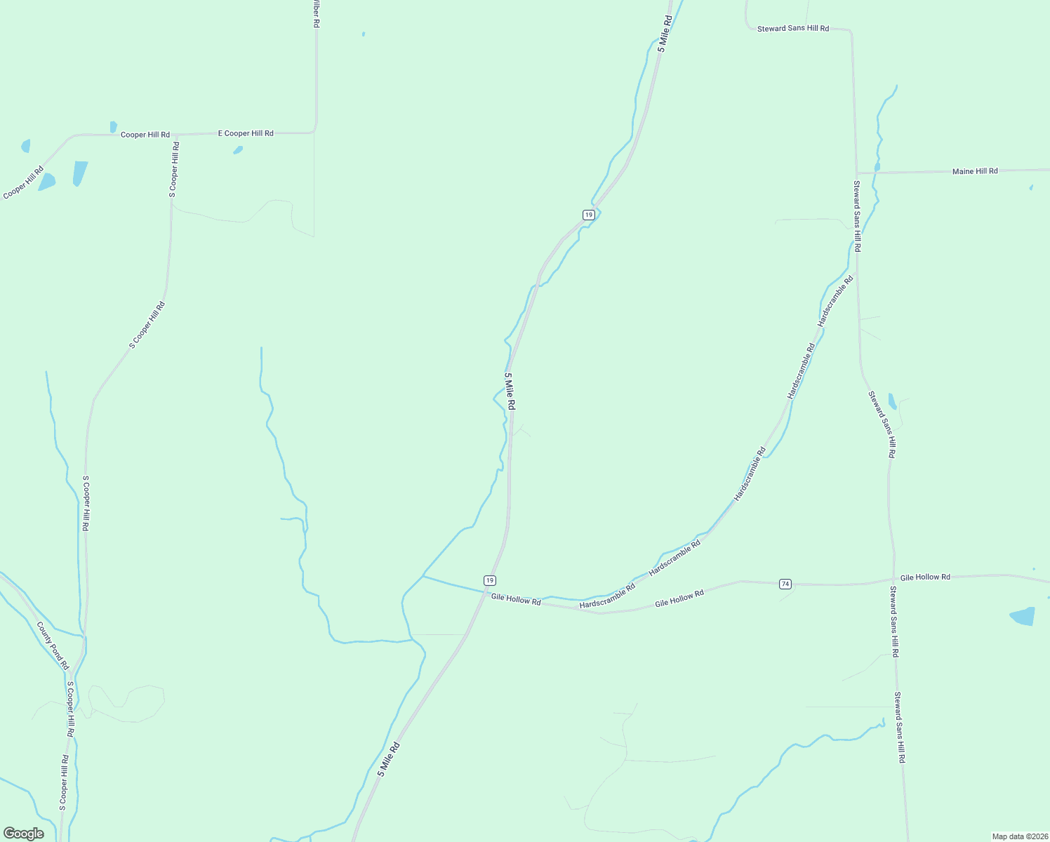 map of restaurants, bars, coffee shops, grocery stores, and more near 4950 5 Mile Road in Hinsdale