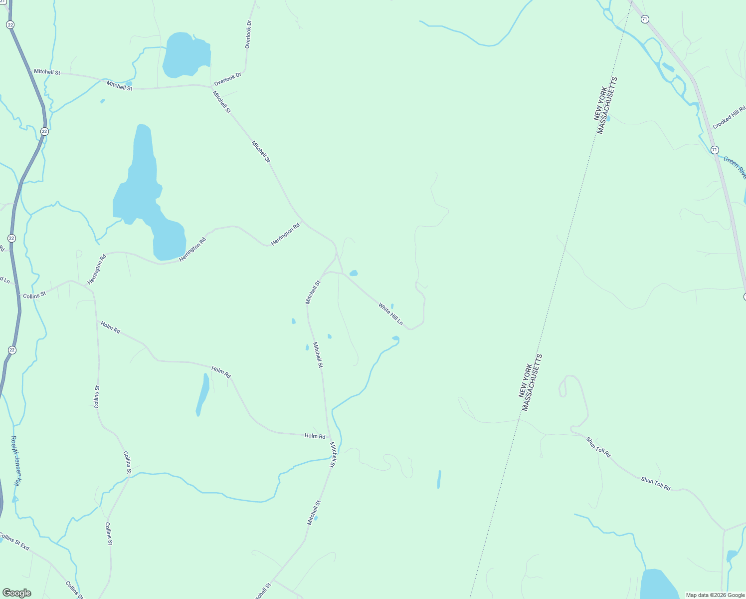 map of restaurants, bars, coffee shops, grocery stores, and more near 129 White Hill Lane in Hillsdale