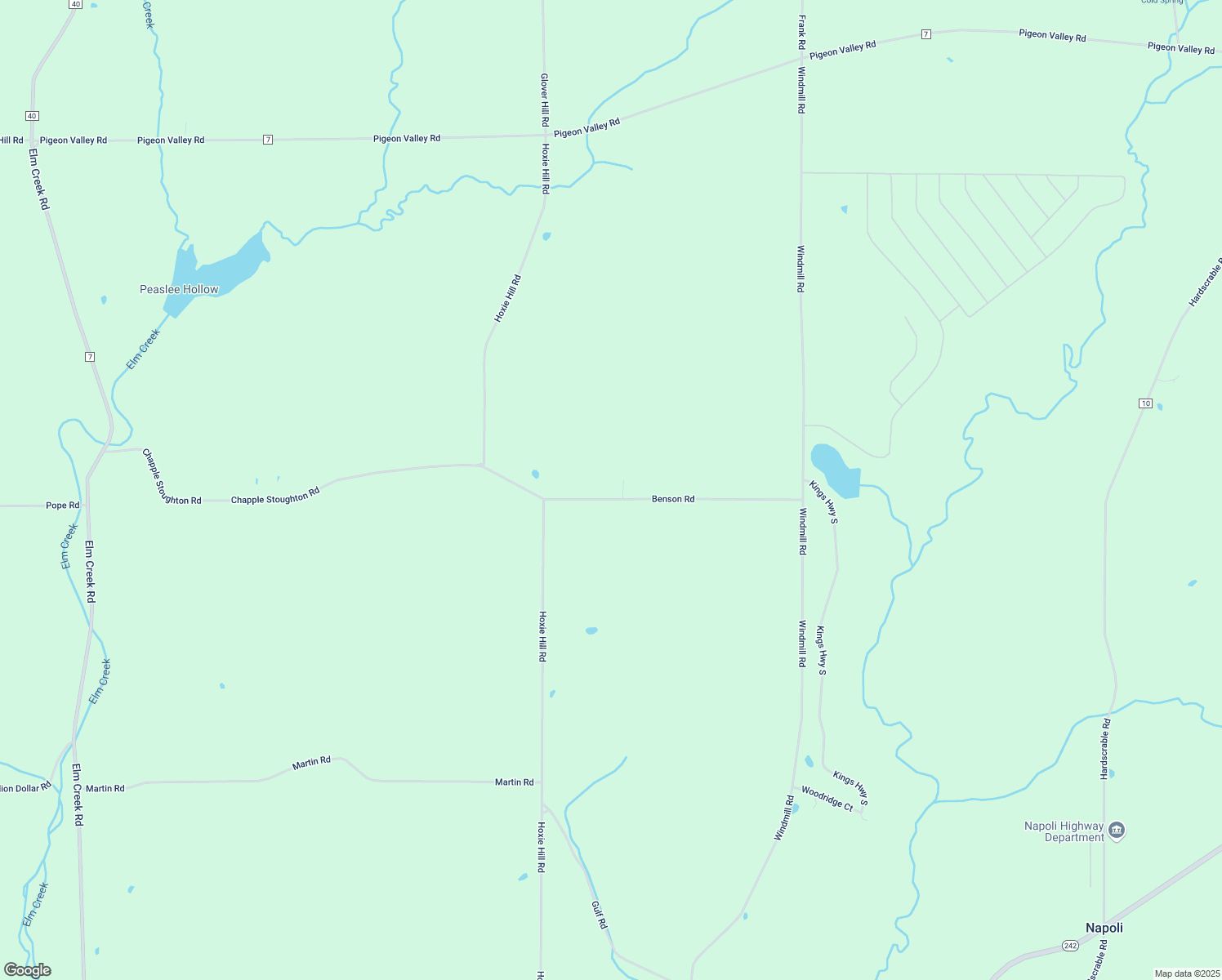 map of restaurants, bars, coffee shops, grocery stores, and more near 10566 Benson Road in Randolph