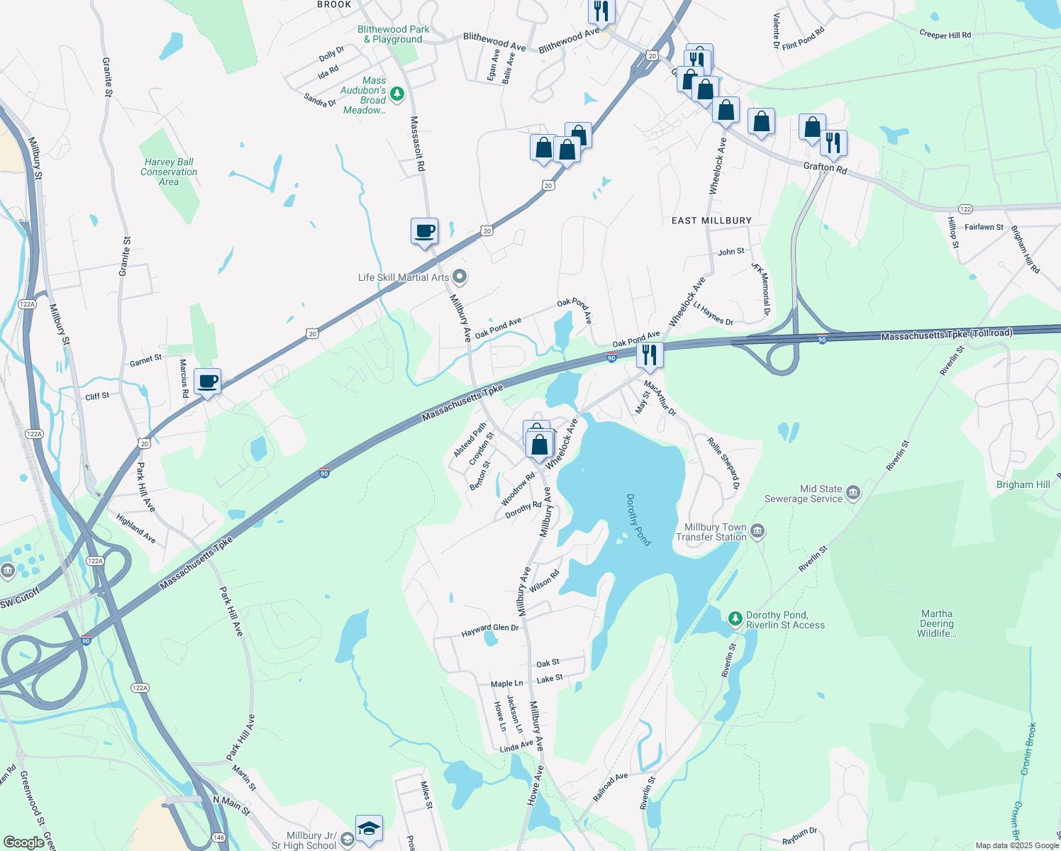 11 Epping Street, Millbury MA Walk Score