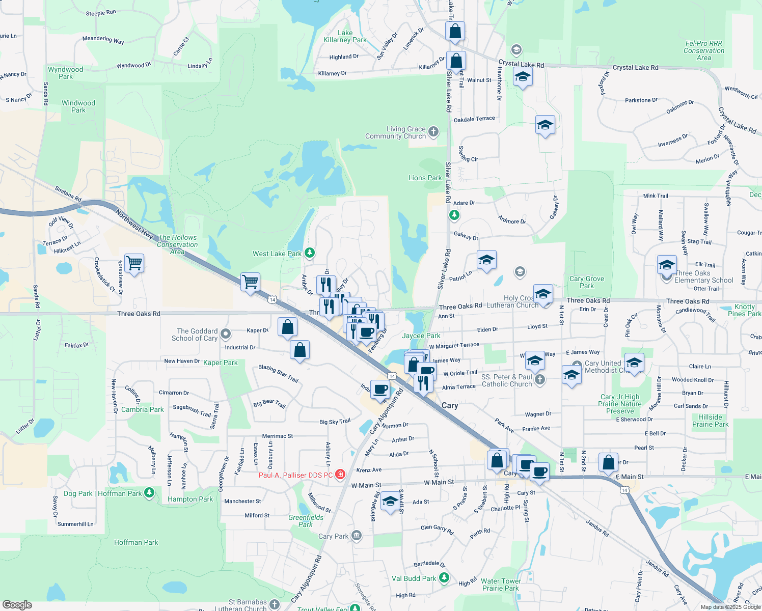 26 Wildwood Trail, Cary IL Walk Score