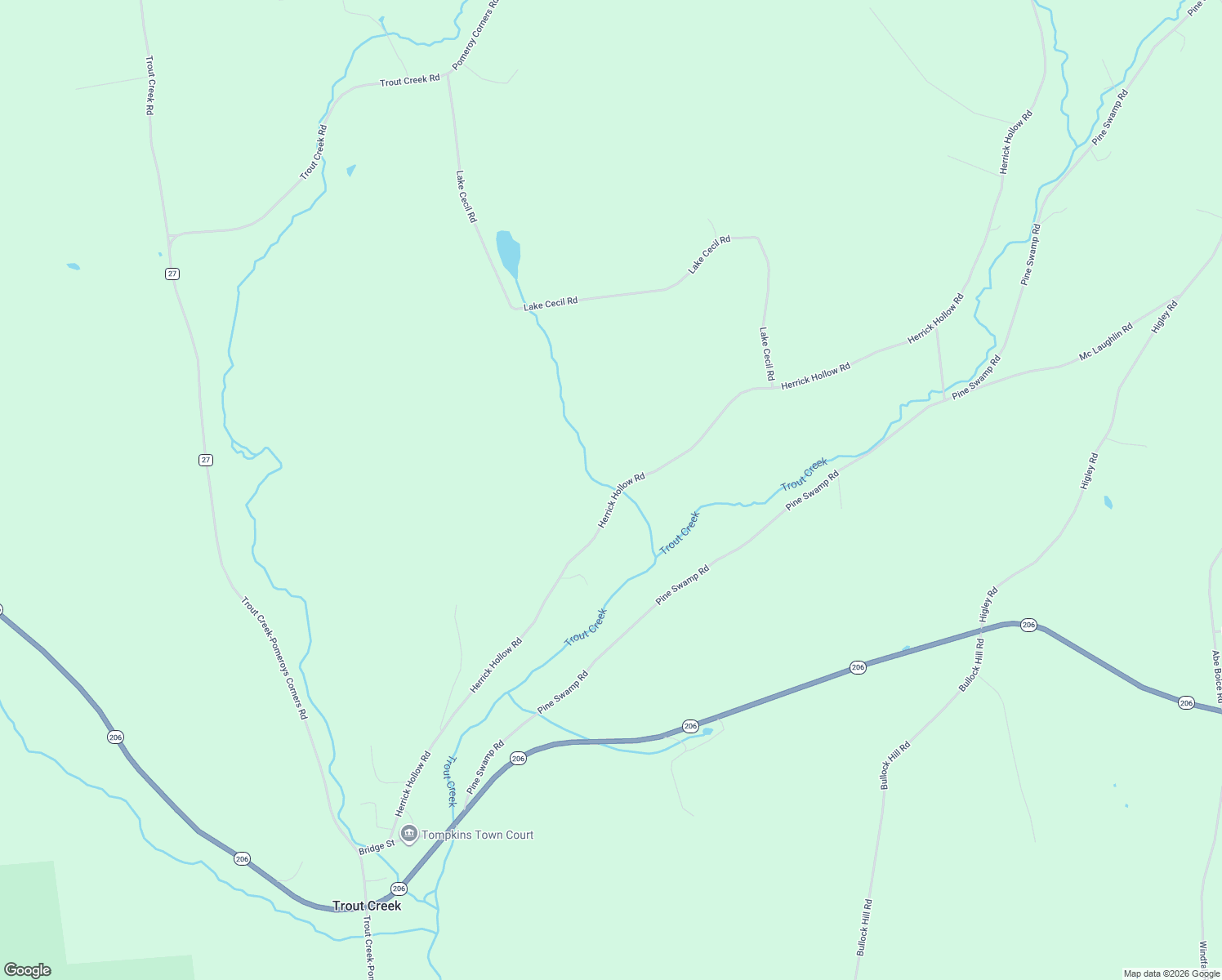 map of restaurants, bars, coffee shops, grocery stores, and more near 1123 Herrick Hollow Road in Sidney Center