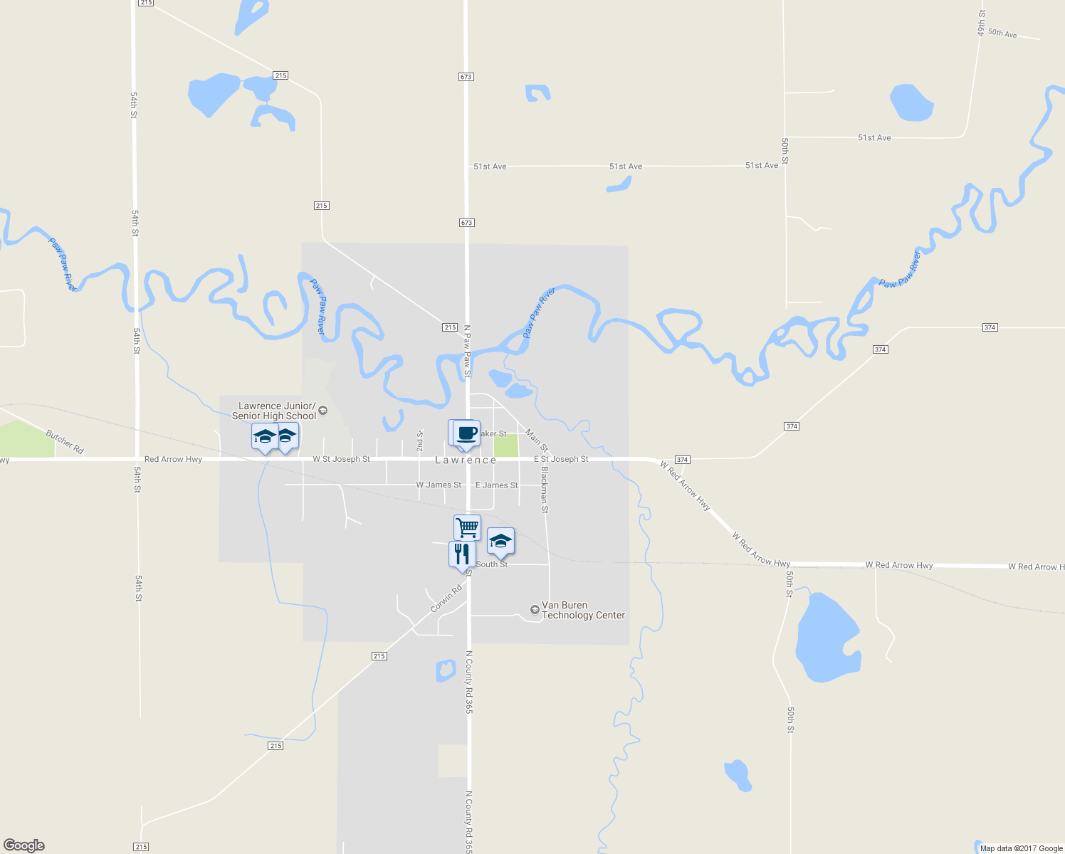 map of restaurants, bars, coffee shops, grocery stores, and more near 319 Main Street in Lawrence