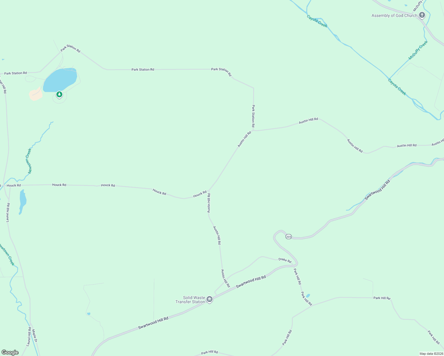 map of restaurants, bars, coffee shops, grocery stores, and more near 190 Austin Hill Road in Erin