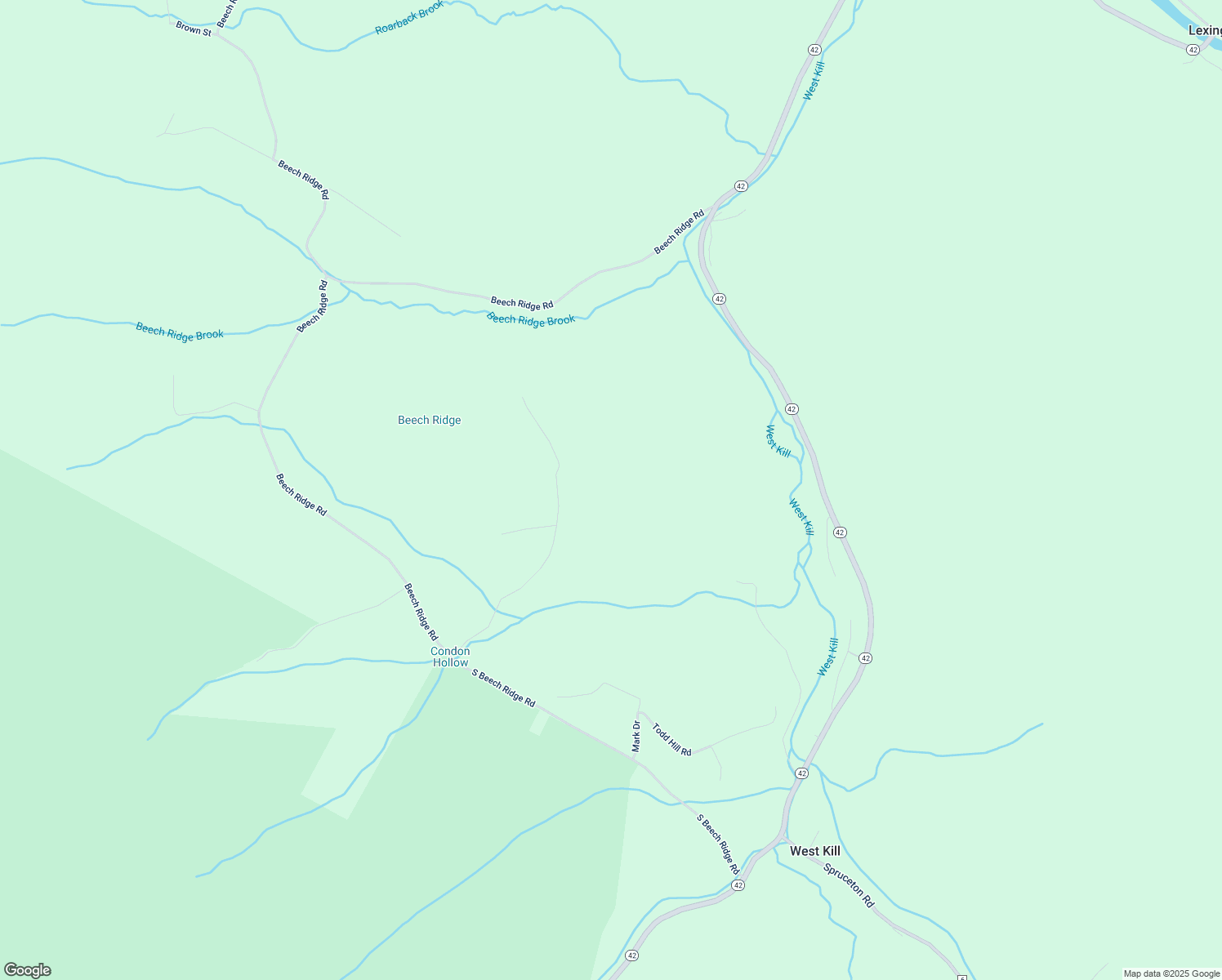 map of restaurants, bars, coffee shops, grocery stores, and more near 254 Jennings Hill Rd in West Kill