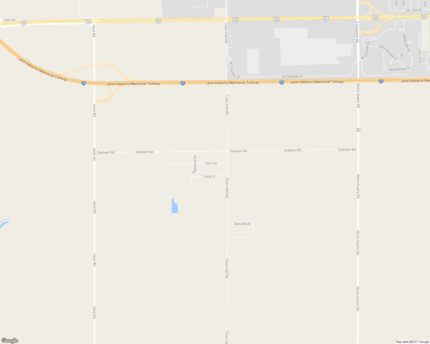 map of restaurants, bars, coffee shops, grocery stores, and more near 2988 Clark Drive in Belvidere