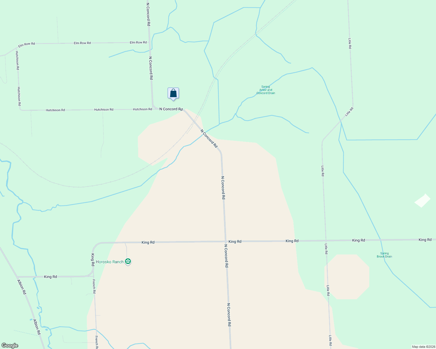 map of restaurants, bars, coffee shops, grocery stores, and more near 2500 N Concord Rd in Concord