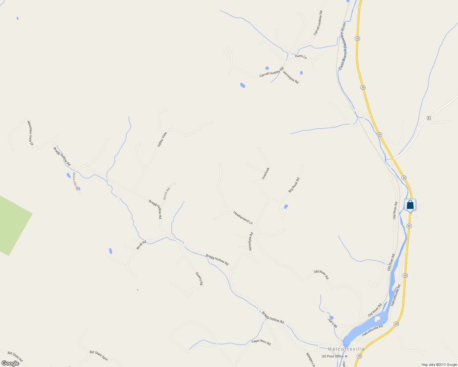map of restaurants, bars, coffee shops, grocery stores, and more near 456 Heatherland Lane in Margaretville