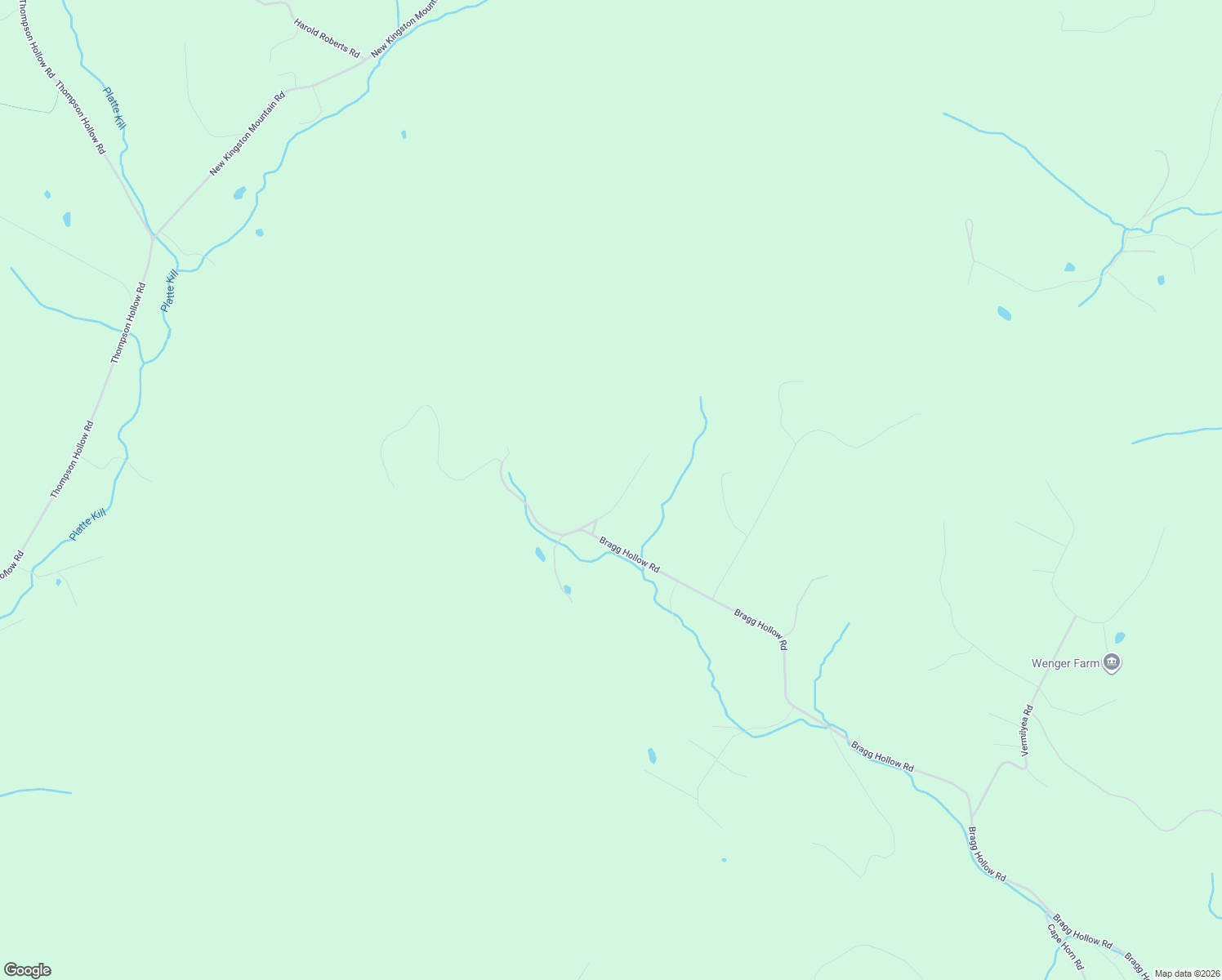 map of restaurants, bars, coffee shops, grocery stores, and more near Bragg Hollow Road Spur in Margaretville
