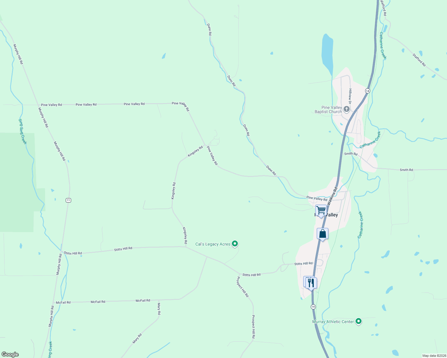 map of restaurants, bars, coffee shops, grocery stores, and more near 350 Pine Valley Road in Pine Valley