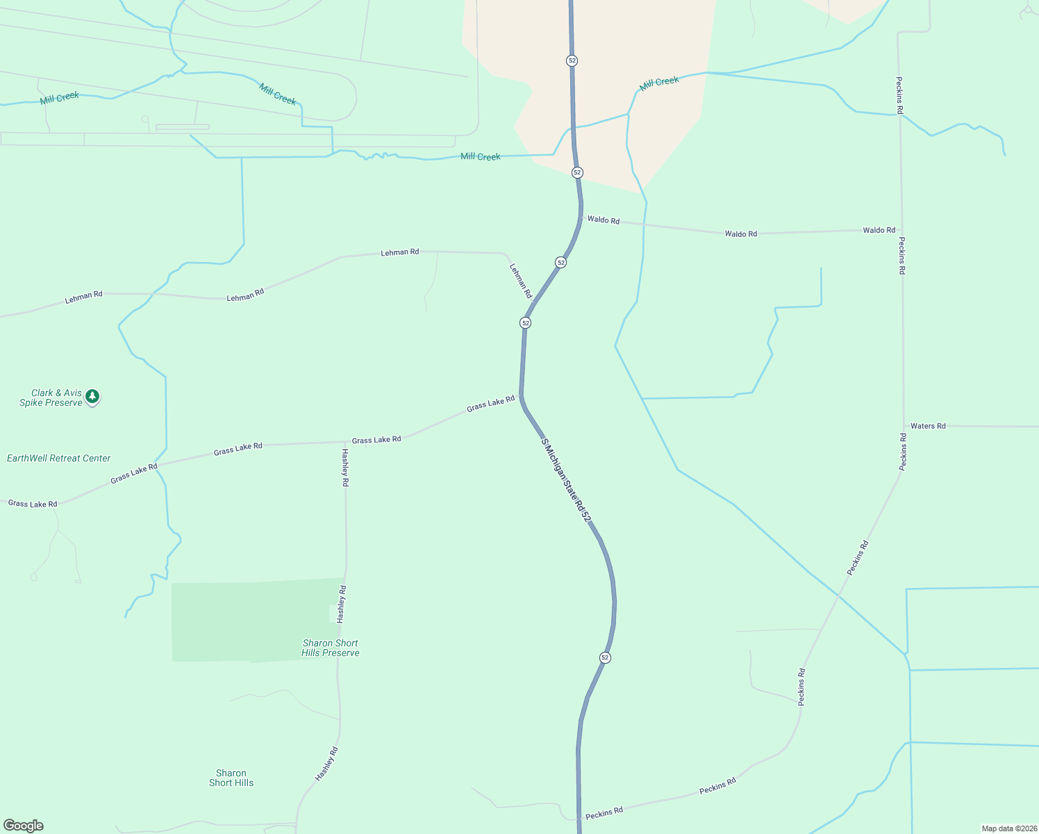 map of restaurants, bars, coffee shops, grocery stores, and more near 5828 Highway 52 in Manchester