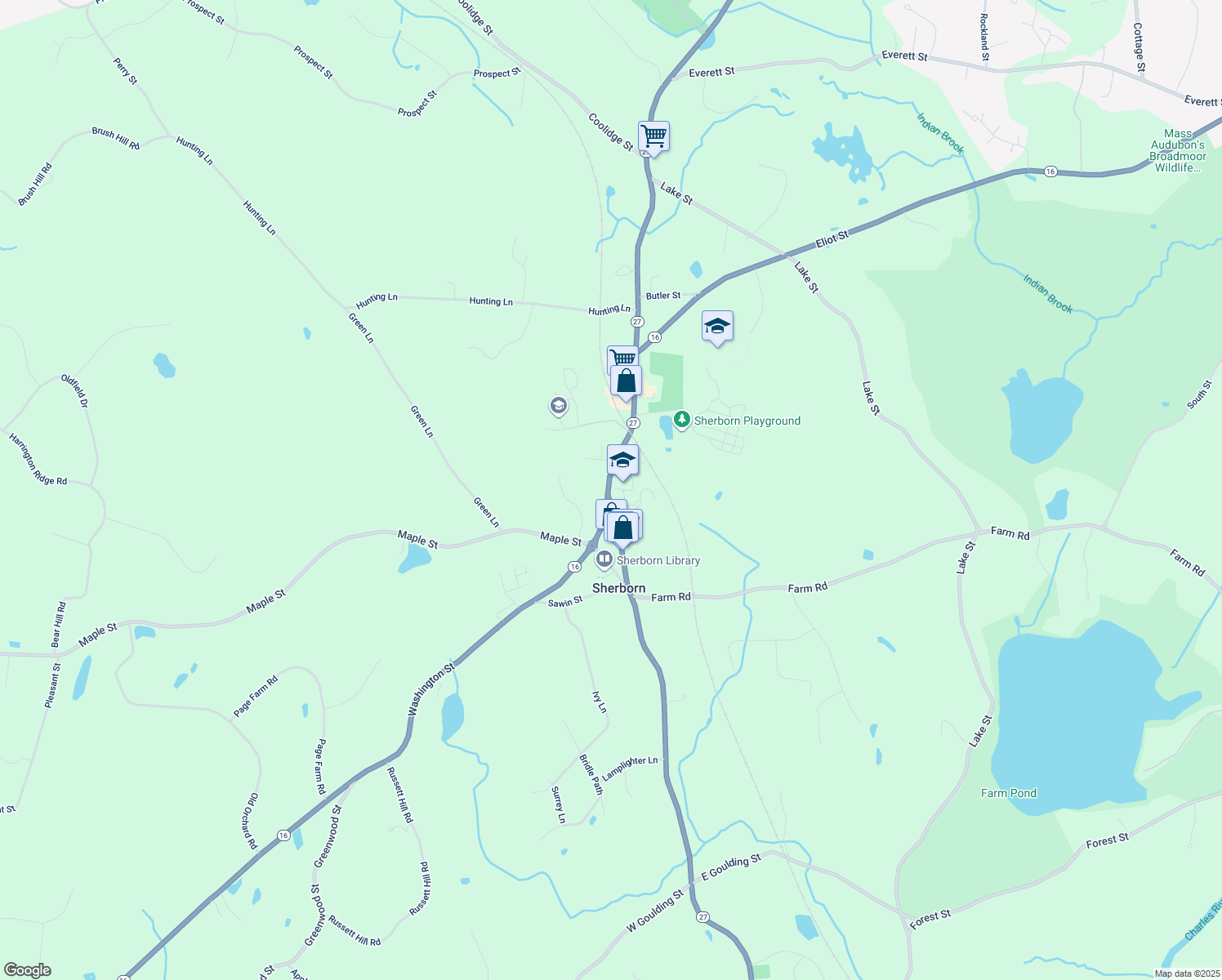 2 North Main Street, Sherborn MA Walk Score
