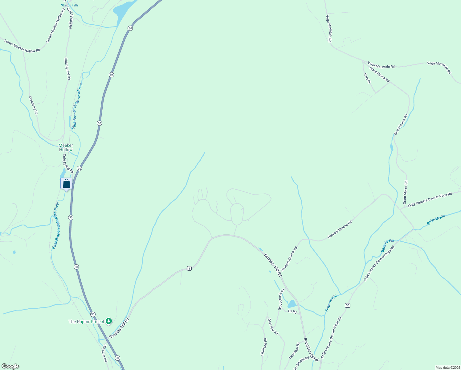map of restaurants, bars, coffee shops, grocery stores, and more near 191 Woodland Drive in Roxbury