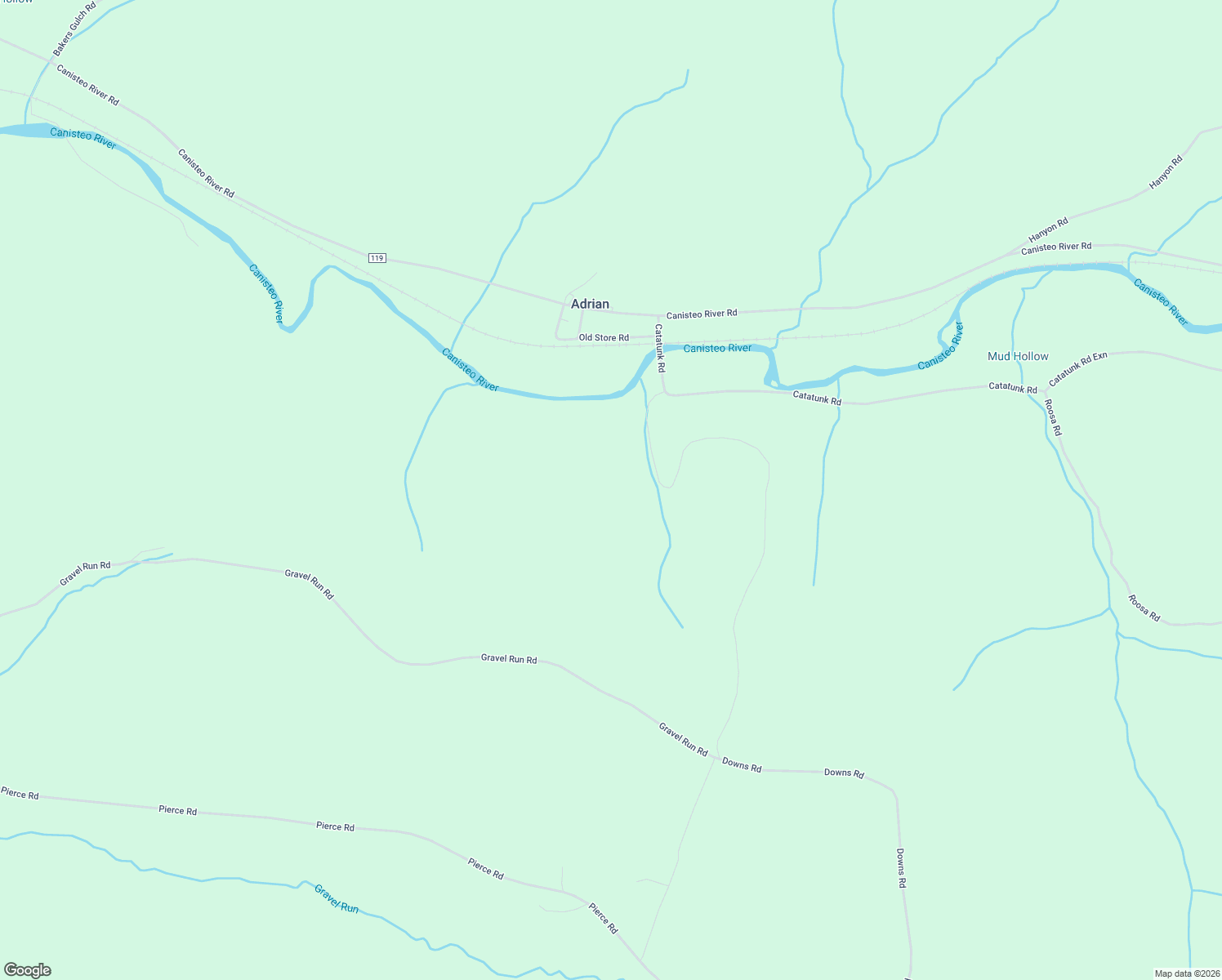 map of restaurants, bars, coffee shops, grocery stores, and more near 3596 Catatunk Road in Canisteo
