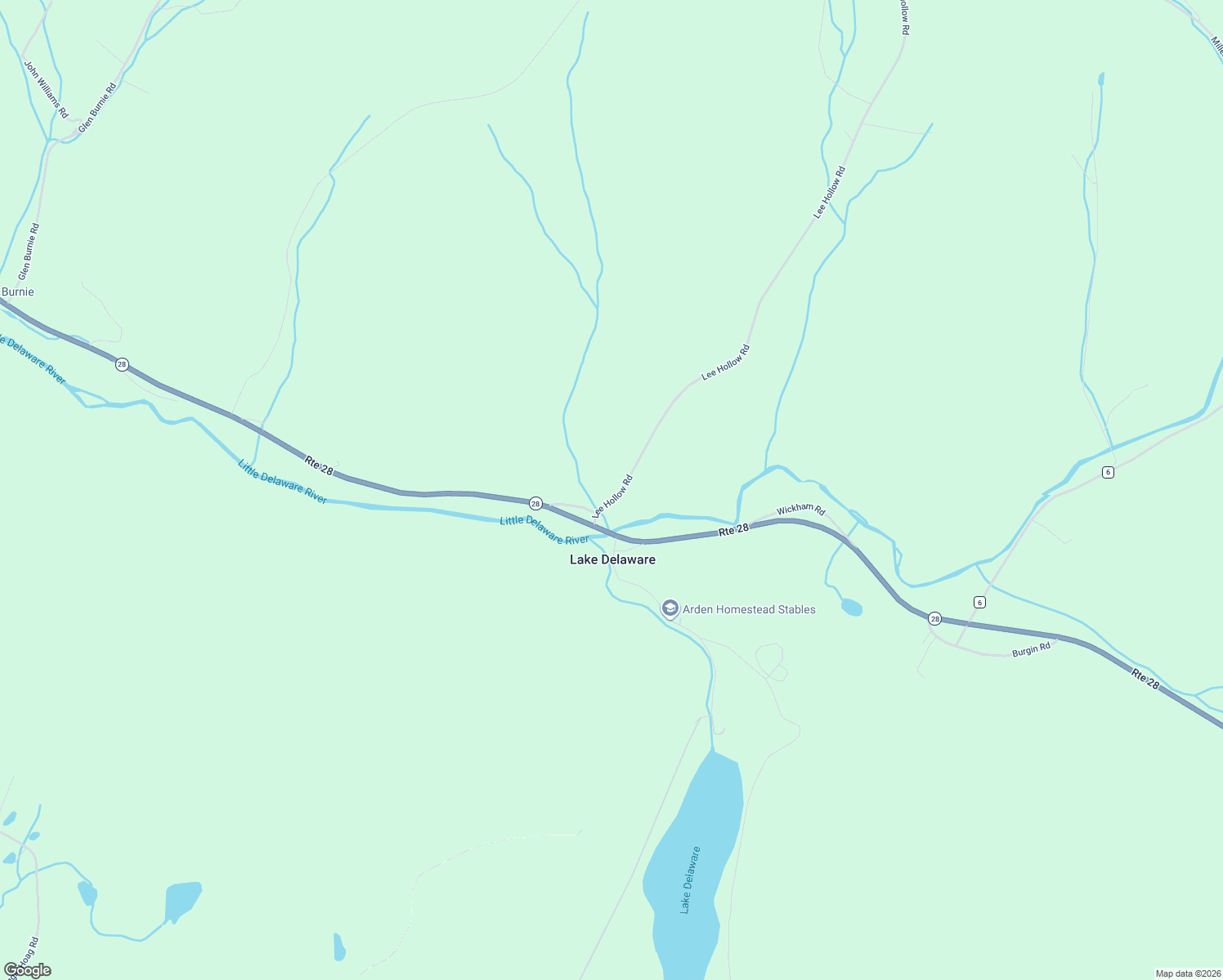 map of restaurants, bars, coffee shops, grocery stores, and more near 155 Lee Hollow Rd in Delhi