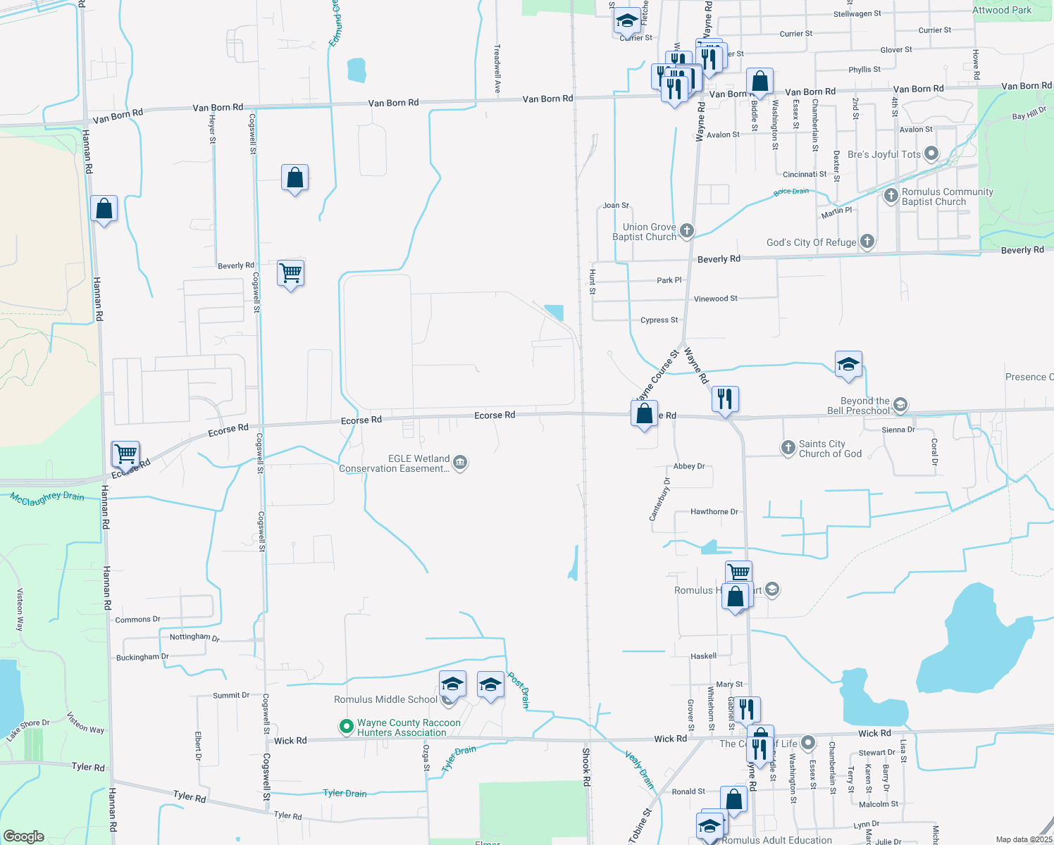 36775 Ecorse Road, Romulus MI Walk Score