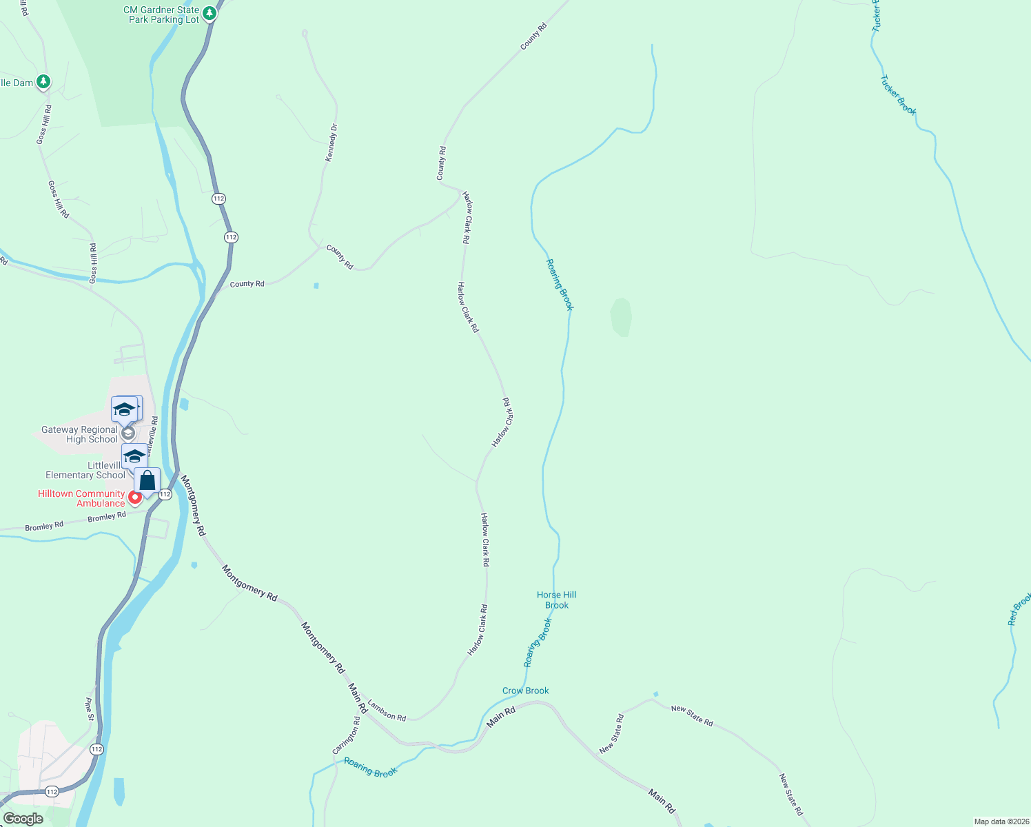 map of restaurants, bars, coffee shops, grocery stores, and more near 48 Harlow Clark Road in Huntington