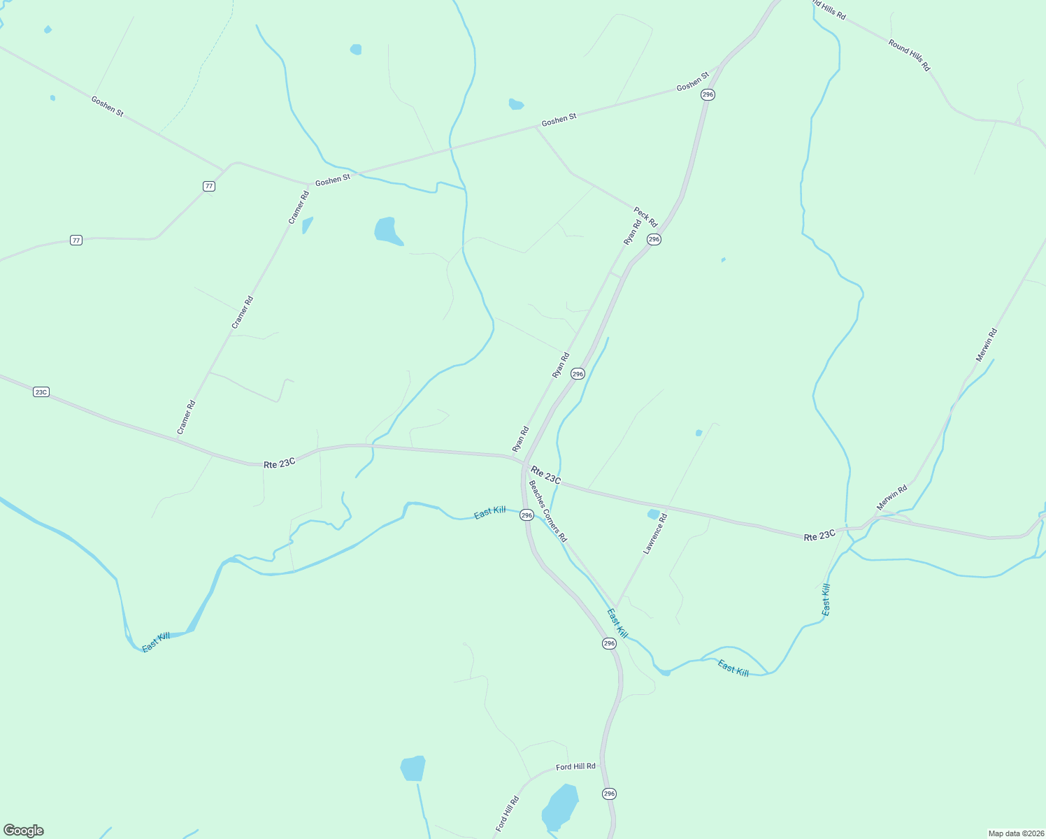 map of restaurants, bars, coffee shops, grocery stores, and more near 49 Ryan Rd in Jewett