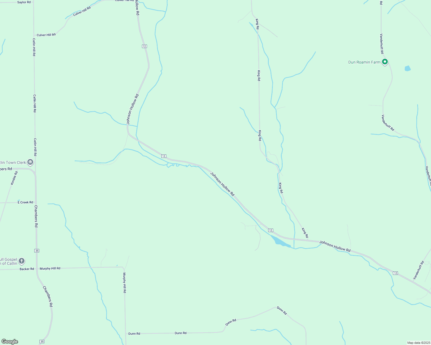 map of restaurants, bars, coffee shops, grocery stores, and more near 550 Johnson Hollow Road in Beaver Dams