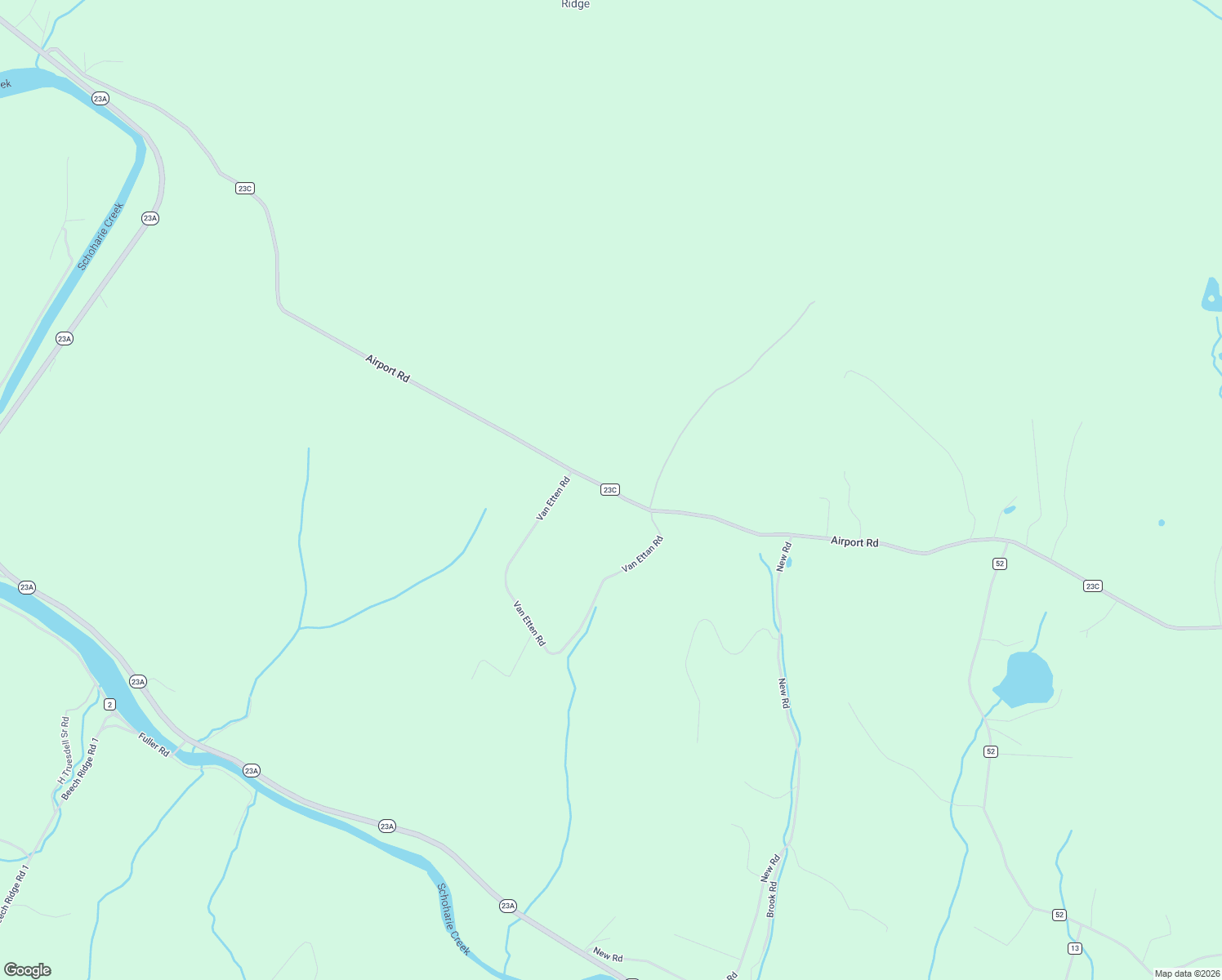 map of restaurants, bars, coffee shops, grocery stores, and more near Airport Road in Greene