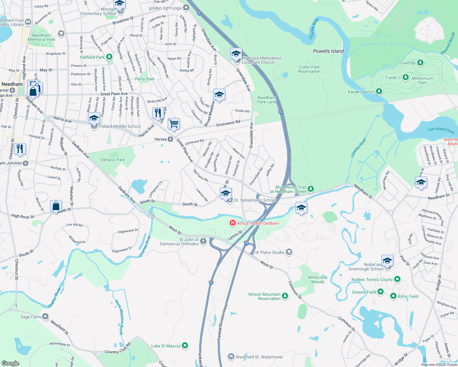 14 South Street, Needham MA Walk Score