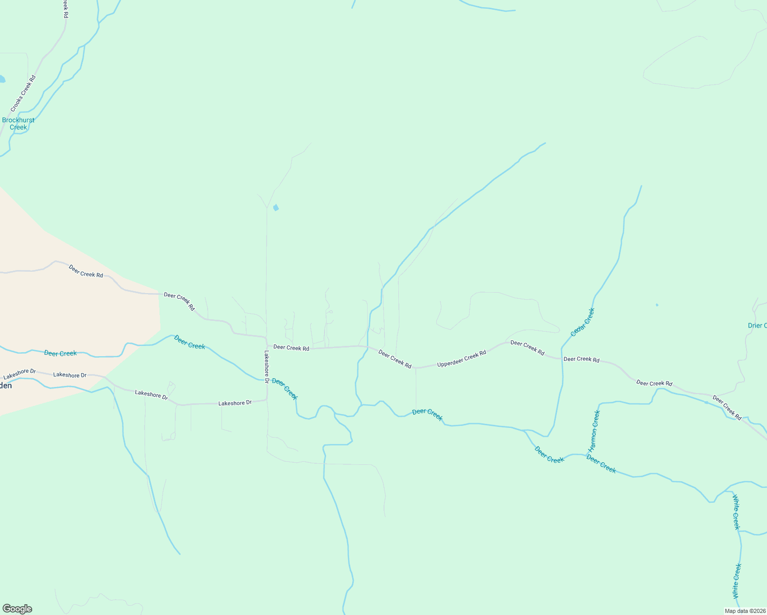 map of restaurants, bars, coffee shops, grocery stores, and more near Clear Creek Road in Josephine County