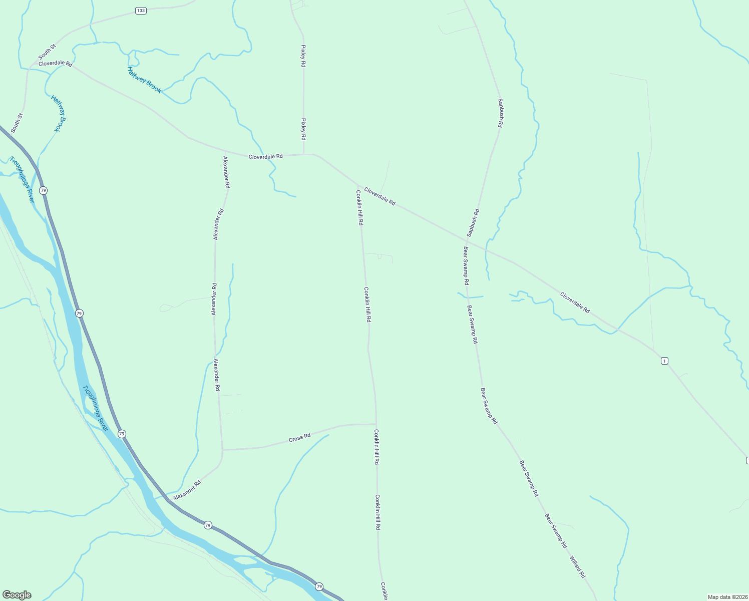map of restaurants, bars, coffee shops, grocery stores, and more near 446 Conklin Hill Road in Chenango Forks