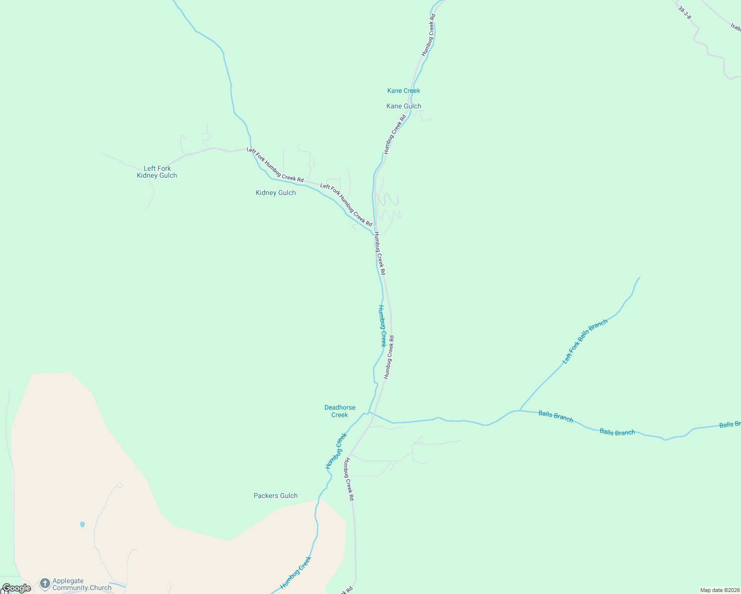 map of restaurants, bars, coffee shops, grocery stores, and more near 2175 Humbug Creek Road in Applegate