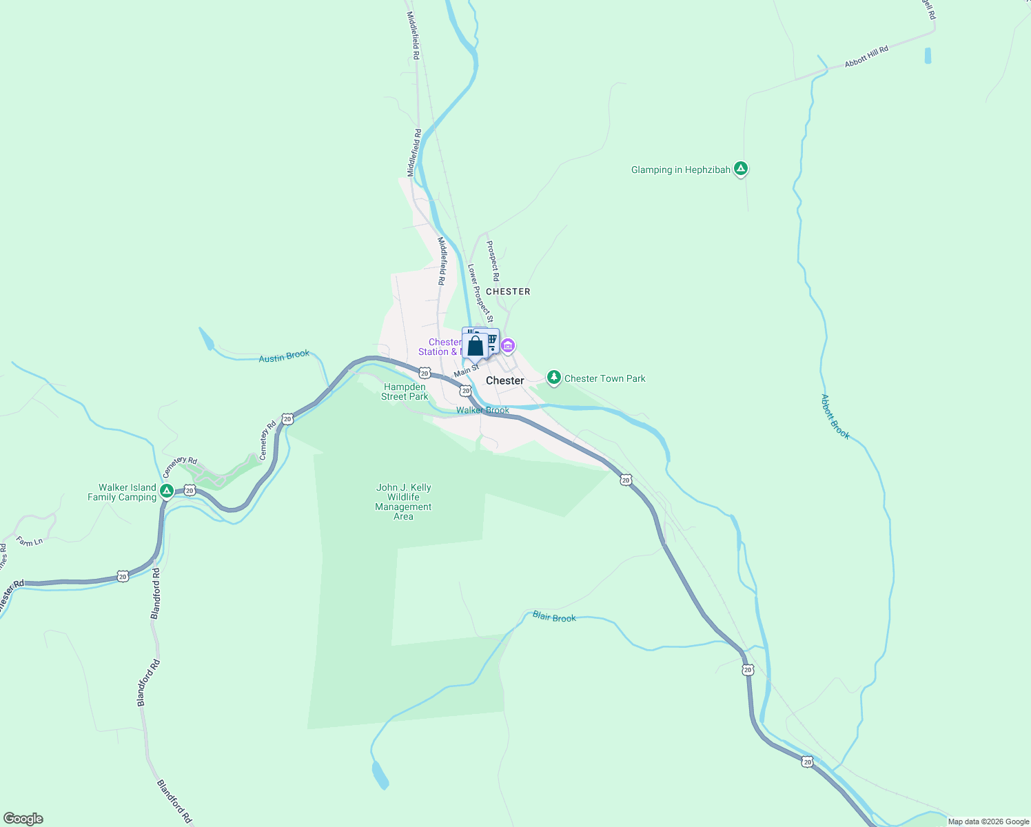 map of restaurants, bars, coffee shops, grocery stores, and more near 260 Huntington Road in Chester