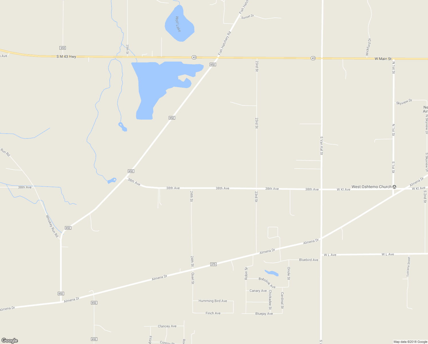 map of restaurants, bars, coffee shops, grocery stores, and more near 23620 38th Avenue in Mattawan