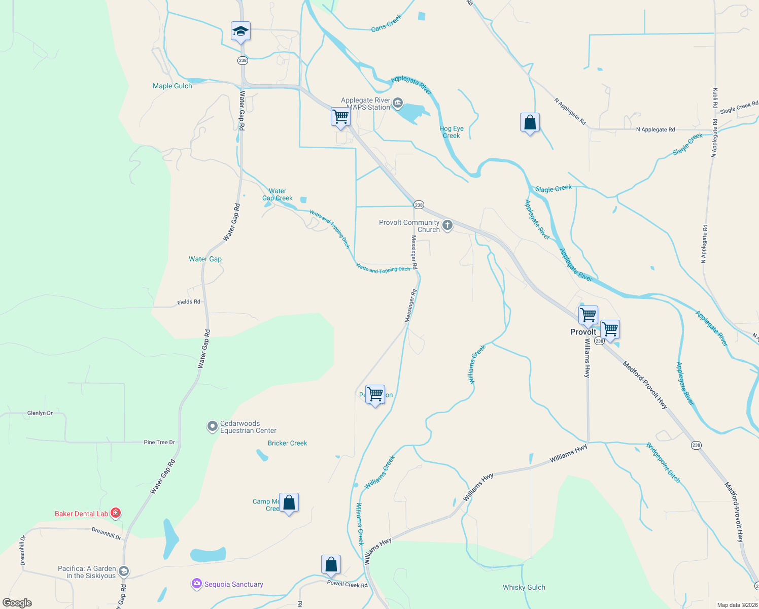 map of restaurants, bars, coffee shops, grocery stores, and more near in Provolt