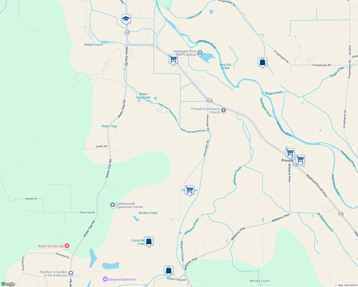 map of restaurants, bars, coffee shops, grocery stores, and more near in Provolt