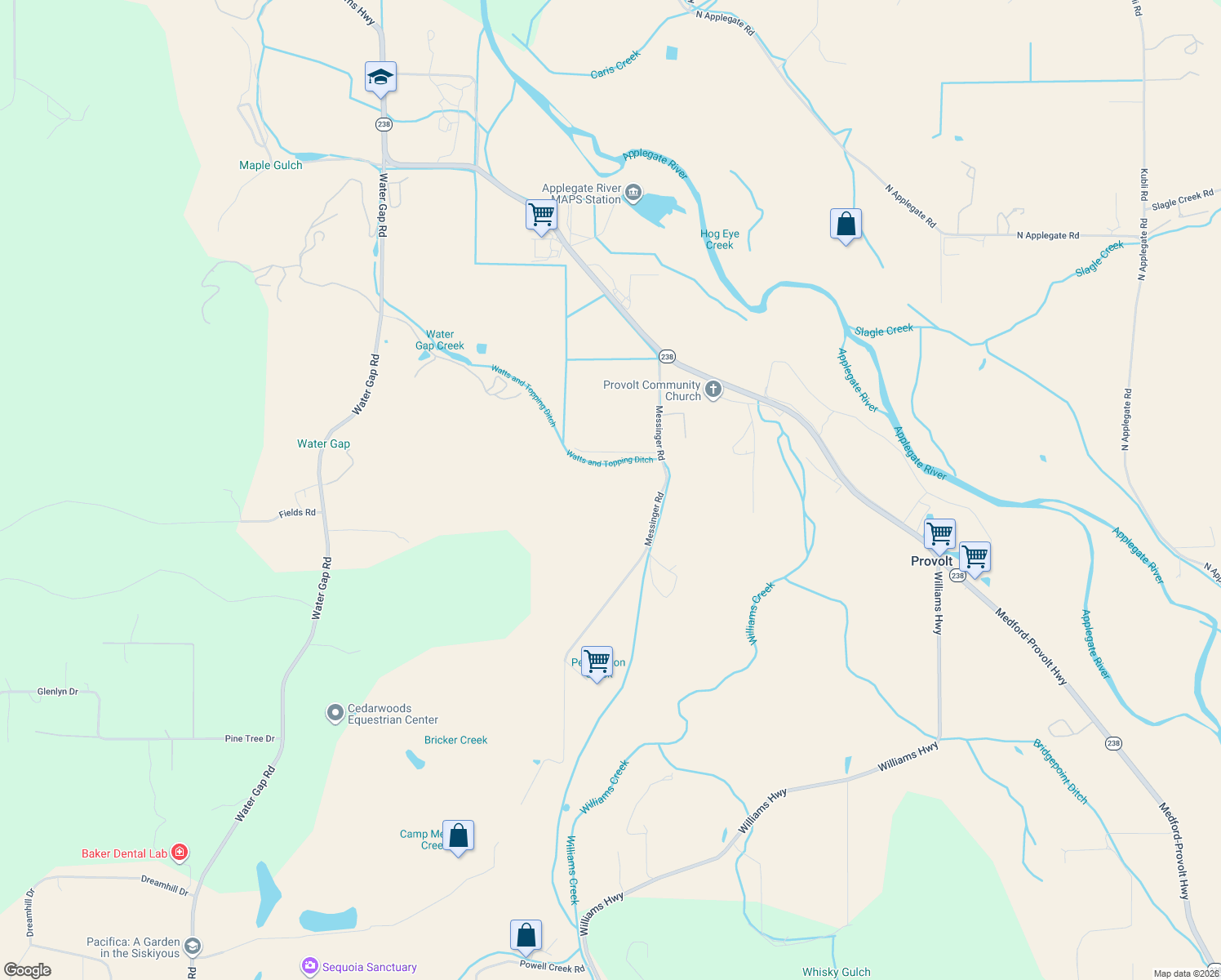 map of restaurants, bars, coffee shops, grocery stores, and more near in Provolt