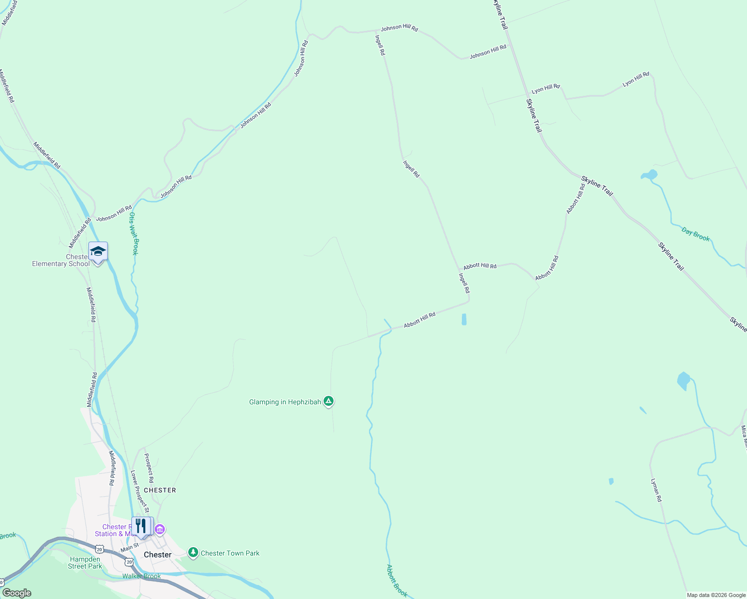 map of restaurants, bars, coffee shops, grocery stores, and more near 1-99 Taft Road in Chester