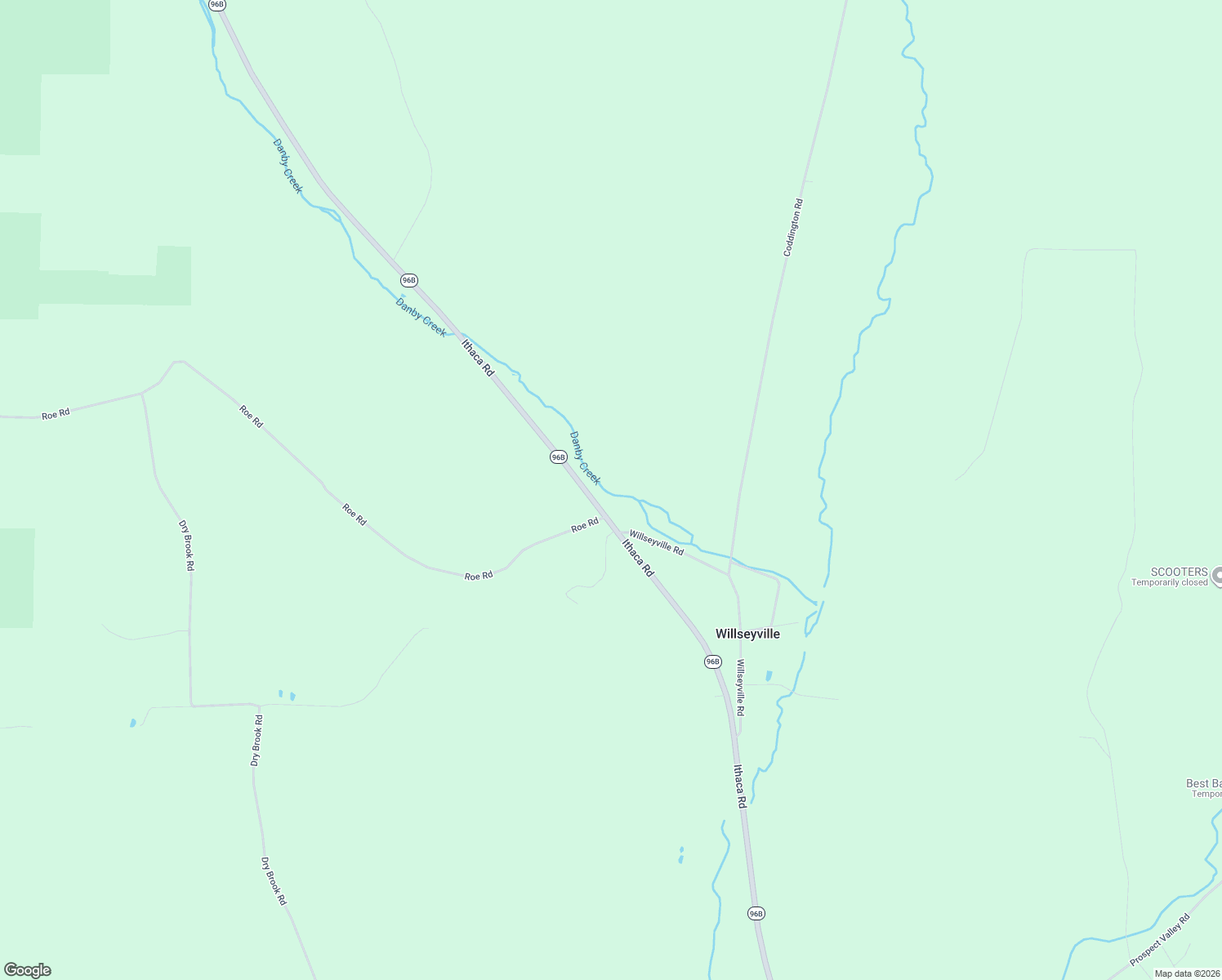 map of restaurants, bars, coffee shops, grocery stores, and more near 1117 Ithaca Rd in Willseyville