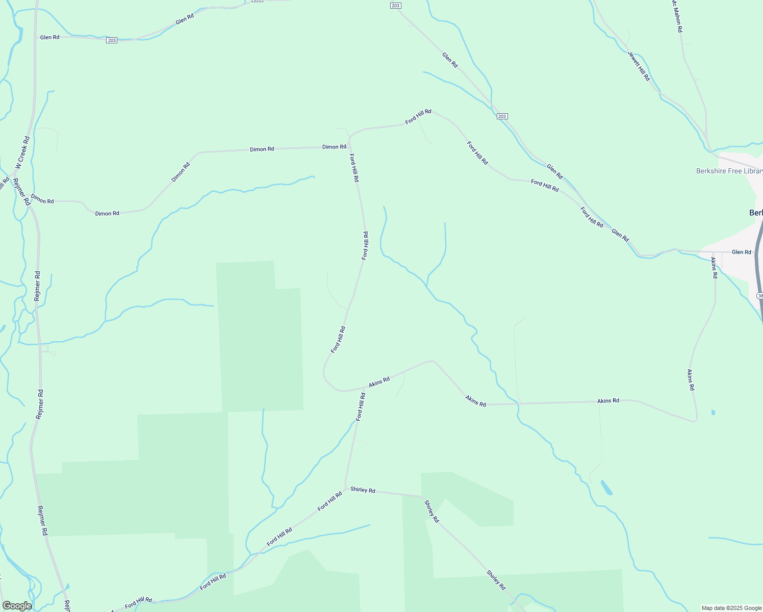 map of restaurants, bars, coffee shops, grocery stores, and more near 483 Ford Hill Road in Tioga