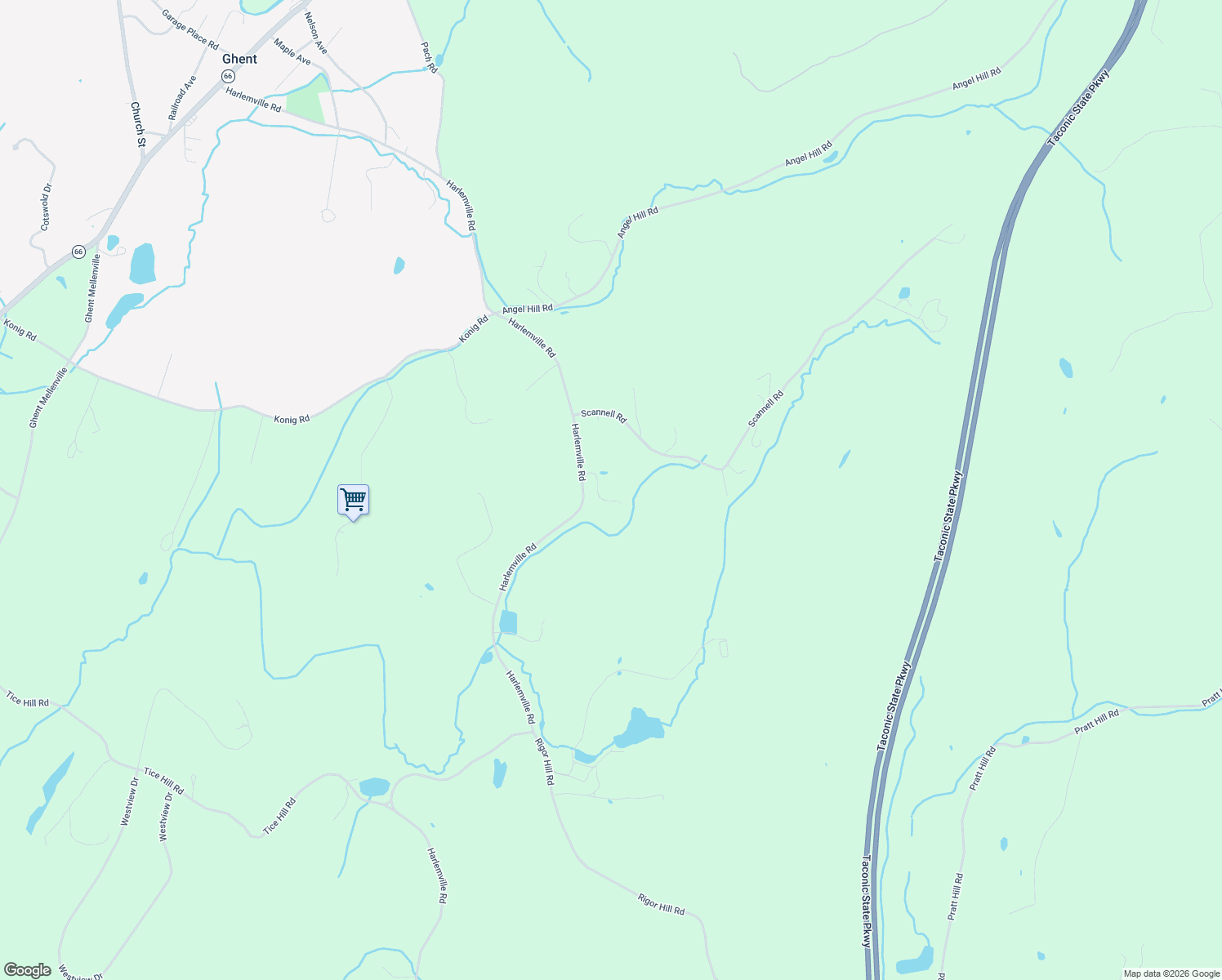 map of restaurants, bars, coffee shops, grocery stores, and more near 1754 Harlemville Rd in Chatham