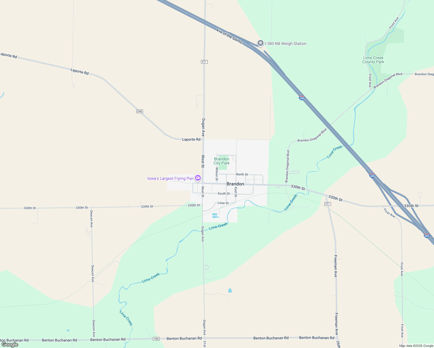 map of restaurants, bars, coffee shops, grocery stores, and more near 399 Wilson St in Brandon