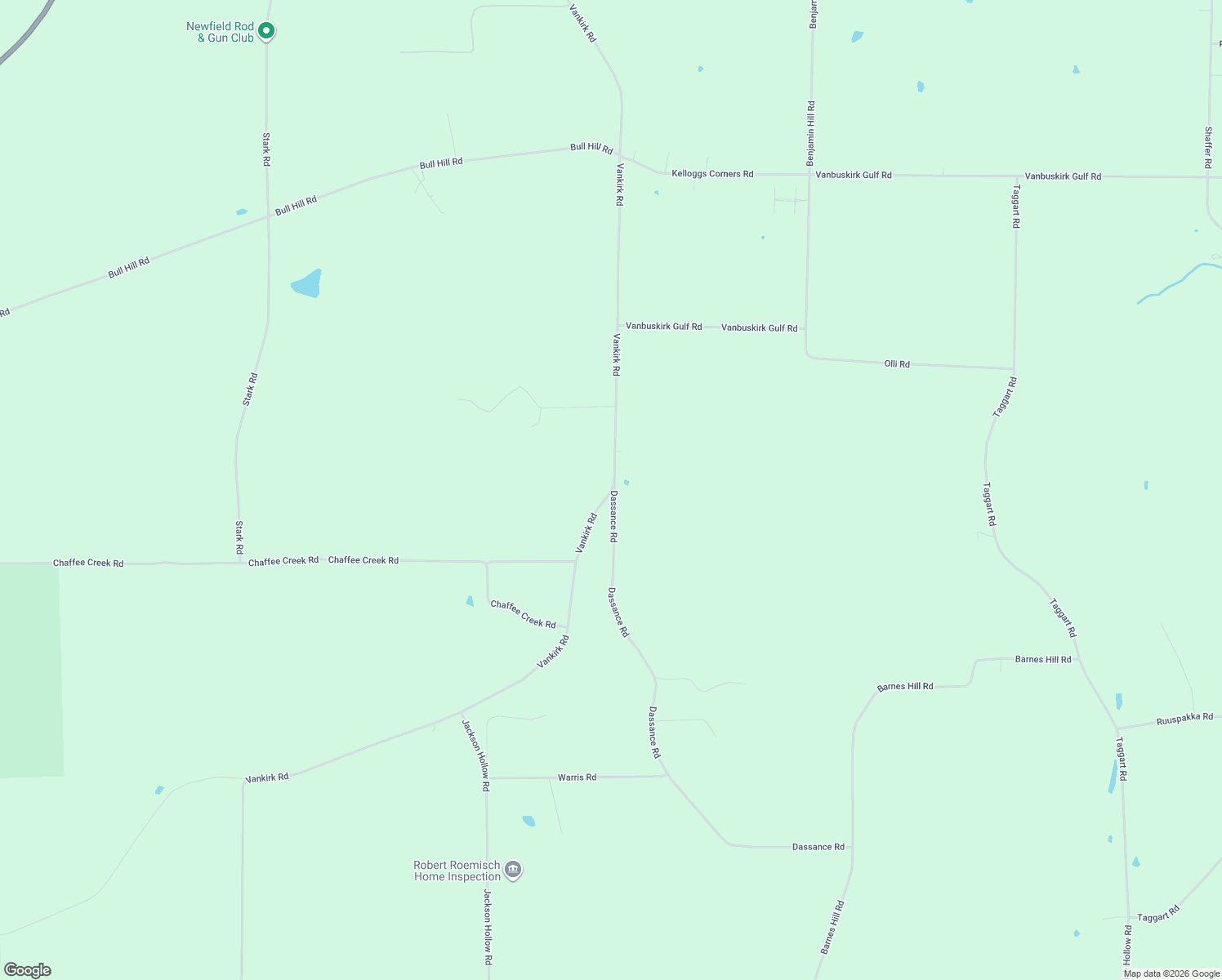 map of restaurants, bars, coffee shops, grocery stores, and more near 568 County Road 132 in Tompkins