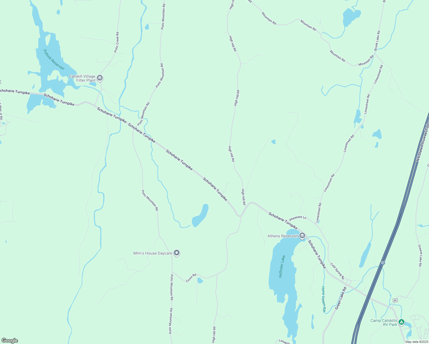 map of restaurants, bars, coffee shops, grocery stores, and more near 1654 Schoharie Turnpike in Catskill