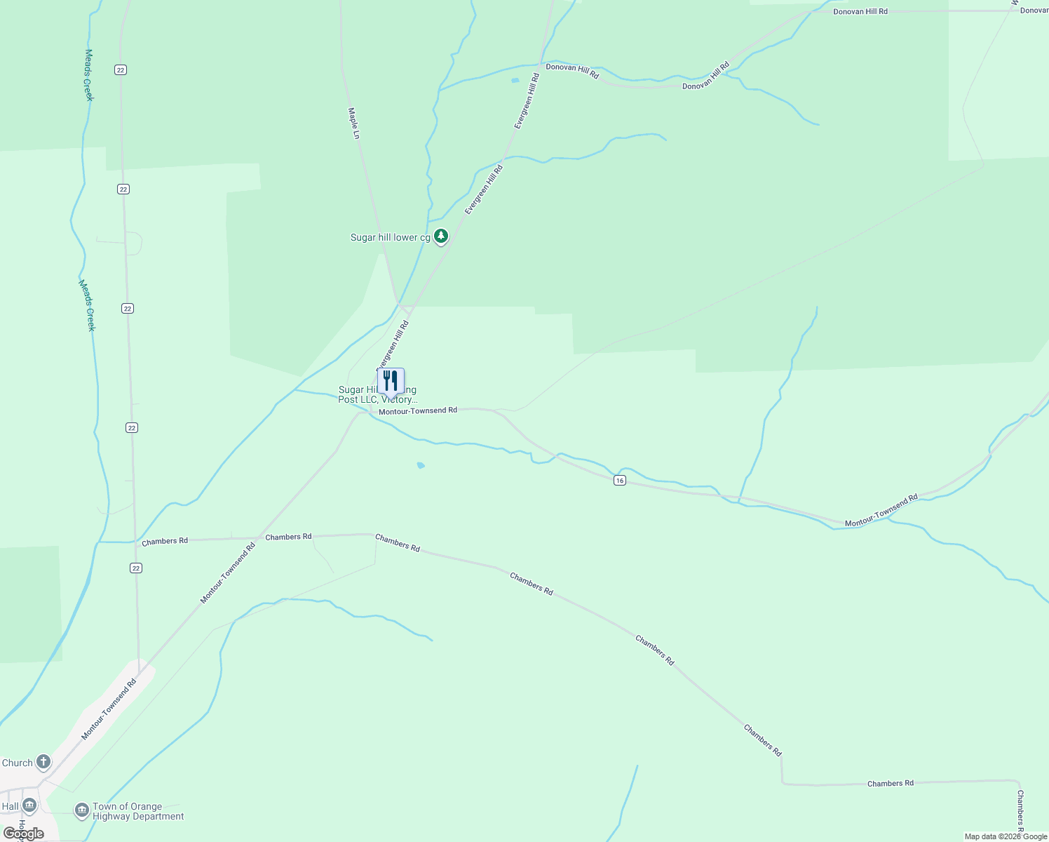map of restaurants, bars, coffee shops, grocery stores, and more near 1351 County Route 16 in Beaver Dams