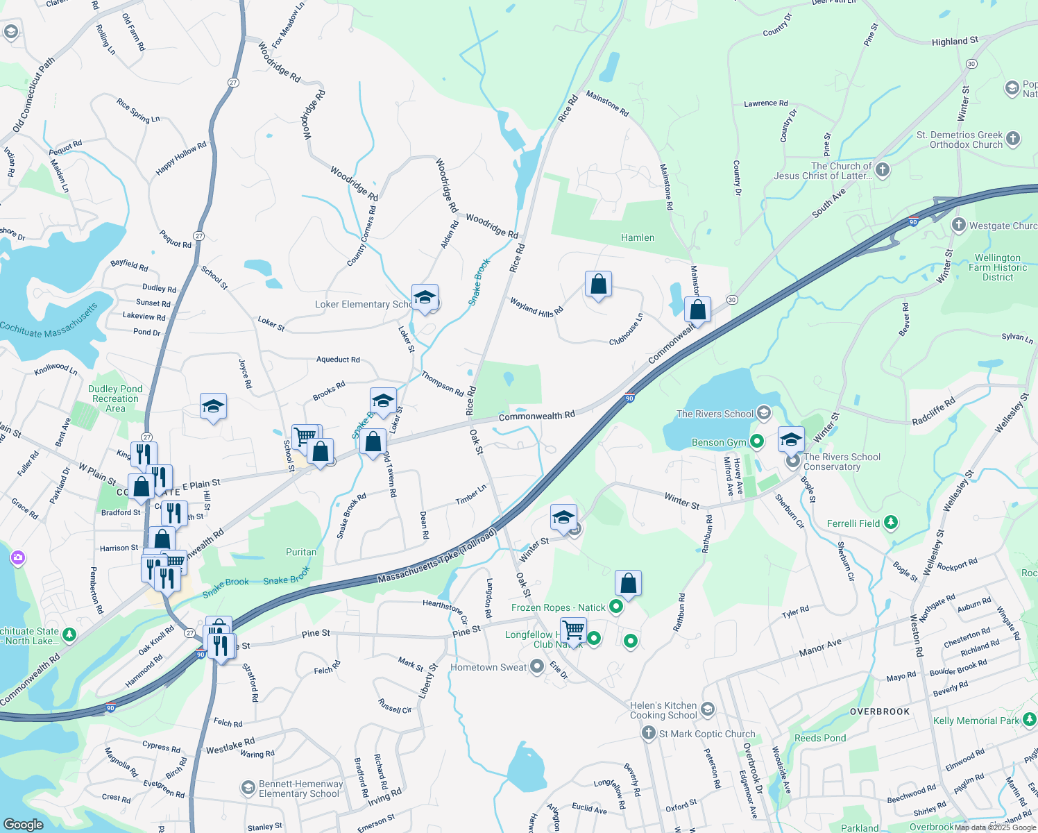 415 Commonwealth Road, Wayland MA Walk Score
