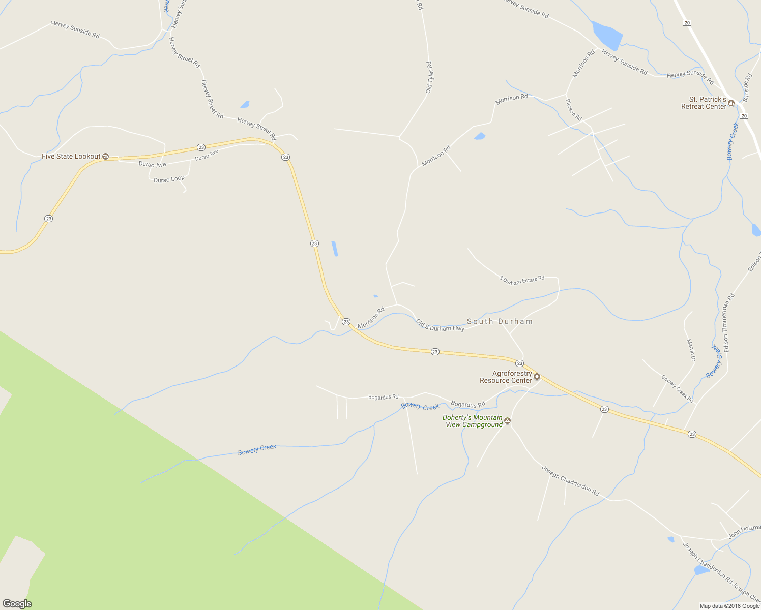 map of restaurants, bars, coffee shops, grocery stores, and more near 314 Old S Durham Highway in Acra