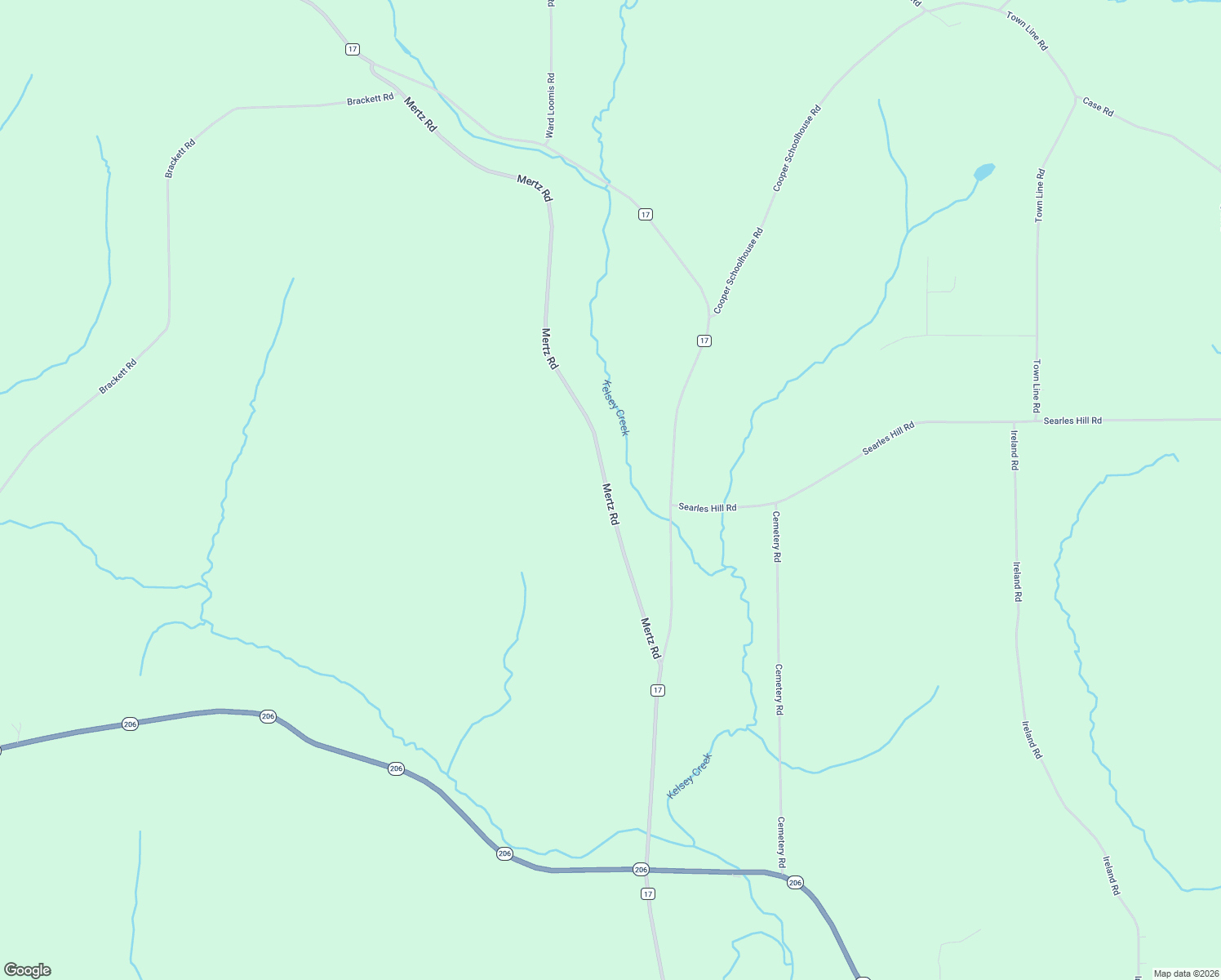 map of restaurants, bars, coffee shops, grocery stores, and more near 200 Mertz Road in Bainbridge