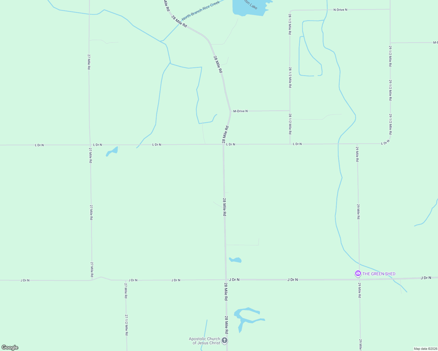 map of restaurants, bars, coffee shops, grocery stores, and more near 17751 28 Mile Road in Albion